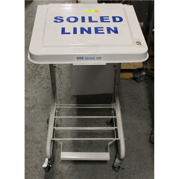 HARCOCO SOILED LINEN HAMPER ON CASTORS W/