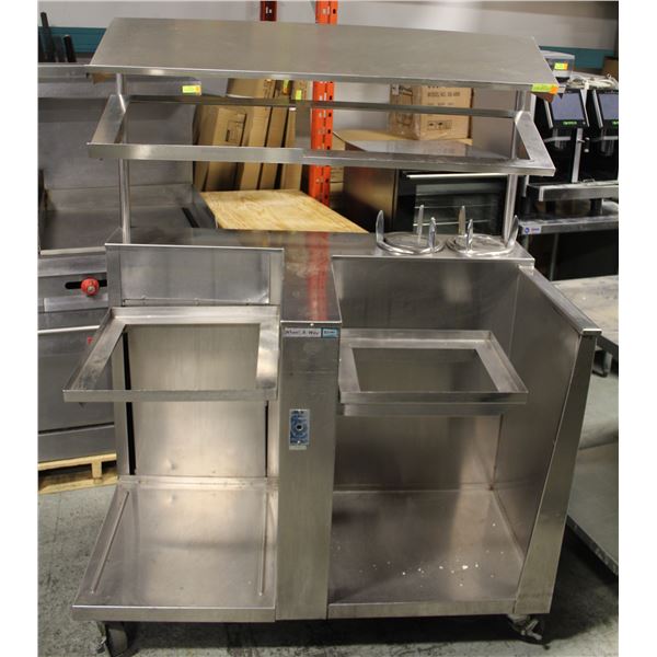 BLICKMAN WHEEL A WAY ON  CASTORS W/ DRYING RACK