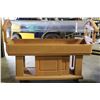 Image 1 : CAMBRO BUFFET TABLE ON CASTORS W/ SNEEZE GUARD &