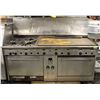 Image 1 : QUEST COMBINATION RANGE. 4 BURNERS, 45" GRIDDLE, 2