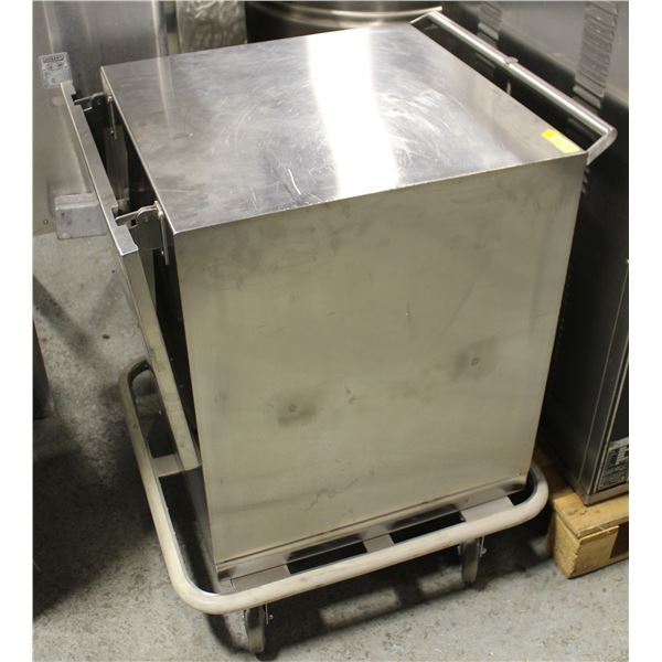 S/S CABINET ON CASTORS W/ EXTENSION