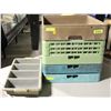 Image 1 : LOT OF 4 DISH RACKS W/ ONE CUTLERY TRAY