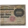 Image 3 : 1900 $10,000 Gold Certificate Fine HIGH DENOMINATION, LESS THAN 1000 EXIST