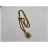 Image 1 : 18K 22" CHAIN WITH 10K AND SILVER PENDANT 18.4 GRAMS