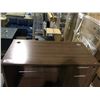 Image 2 : DARK WOOD COLOURED COMPUTER DESK WITH 2 DRAWER PEDESTAL SIZE 47"W X 24"D X 29 1/2"H
