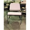 Image 2 : MODERN CREAM FABRIC BLACK METAL FRAMED ACCENT ARM CHAIR