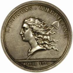 "1781" Libertas Americana Medal. Silver AU53 NGC