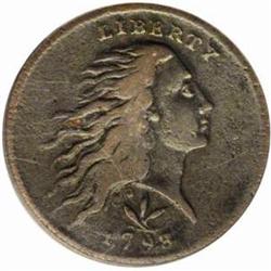 1793 Wreath Cent. Vine and Bars Edge. F12 (PCGS)