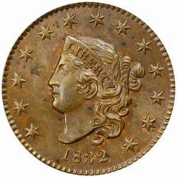 1832 Matron Cent. Large Letters. MS63BN (PCGS)