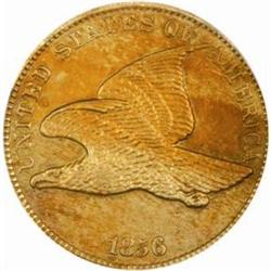 1856 Flying Eagle Cent. Snow-9. PR58 (PCGS).