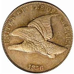 1856 Flying Eagle Cent. Snow-3. MS62 (PCGS).