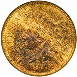 1877 Indian Cent. MS66 RB (NGC).