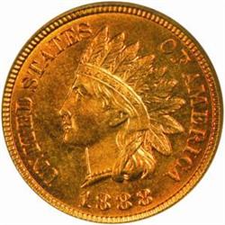 1888 Indian Cent. MS66 RB (NGC).