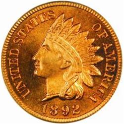 1892 Indian Cent. PR66 RD (PCGS). OGH.