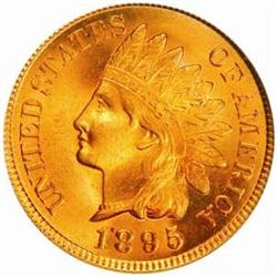 1895 Indian Cent. MS67 RD (PCGS).