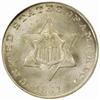 Image 1 : 1851 Silver Three-Cent Piece. MS66 (NGC).