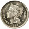 Image 1 : 1889 Nickel Three-Cent Piece. PR67 (PCGS).