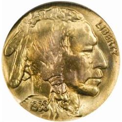 1938-D/S Buffalo Nickel. OMM-2. MS67 (PCGS).