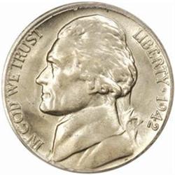 1942-D/Hort D Jefferson Nickel. MS64 FS (PCGS).