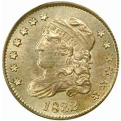 1832 Capped Bust H10C. MS64 (PCGS). OGH.