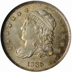 1835 Capped Bust H10C. MS65 NGC