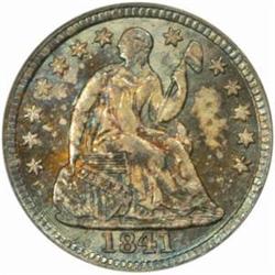1841 Seated Liberty H10C. MS65 (PCGS).