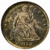 Image 1 : 1858 Seated Liberty H10C. MS65 (NGC).