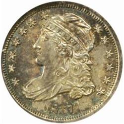 1837 Capped Bust Dime. JR-4. Rarity-1 MS65 (NGC)