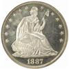 Image 1 : 1887 Seated Liberty 50C. PR65 Cameo (NGC)