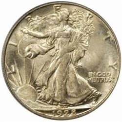 1928-S Walking Liberty 50C. MS64 (PCGS).