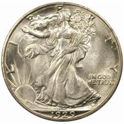 1929-S Walking Liberty 50C MS65 PCGS. OGH
