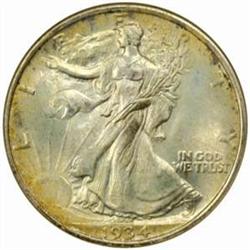 1934 Walking Liberty 50C. MS68 (NGC).
