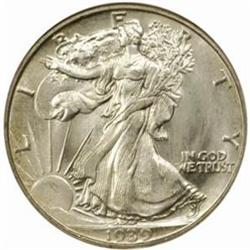 1939-D Walking Liberty 50C. MS68 (NGC).