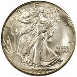 1942 Walking Liberty 50C. MS68 (NGC).