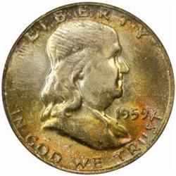 1959 Franklin 50C. MS67 (NGC).