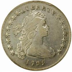 1795 Draped Bust $1.Off-Center Bust. EF-45 (NGC).