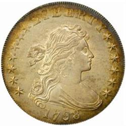 1798 $1. Large Eagle. MS62 (PCGS). CAC.