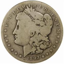 1893-S Morgan Silver Dollar. G-4 (NGC).