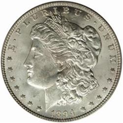 1894-O Morgan Silver Dollar. MS64 (PCGS).