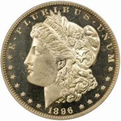1896 Morgan Silver Dollar. PR64 (NGC).
