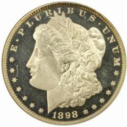 1898 Morgan $1. PR64 * Ultra Cameo (NGC). CAC.