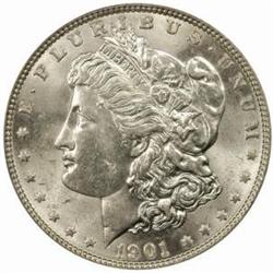 1901 Morgan Silver Dollar. MS62 (PCGS). OGH.