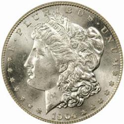 1904-S Morgan Silver Dollar. MS65 (PCGS).