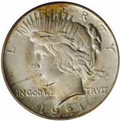 1921 Peace $1. High Relief. MS65 (PCGS). OGH.