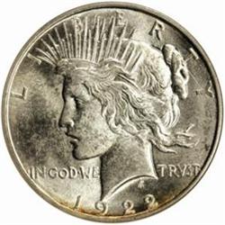 1922-D Peace Silver Dollar. MS66 * (NGC).