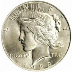 1923 Peace Silver Dollar. MS66 (PCGS). OGH.