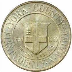 1936 York County, Maine Tercentenary. MS67 (NGC)