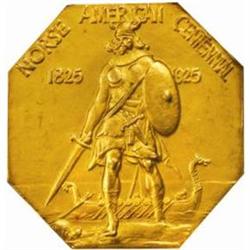 1925 Norse-American Medal. Gold. Matte PR65 (NGC)
