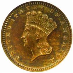 1876 Pattern G$1. Judd-1478. PR64BN NGC. CAC