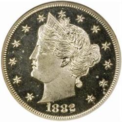 1882 Pattern Liberty 5C. Judd-1690. PR65UCAM NGC